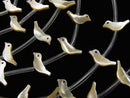 High Quality Mother of Pearl MOP AAA Beige Bird Shape 1strand (Approx 18pcs )