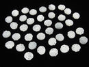 High quality white Shell AAA Shell motif (double sided) [8mm][10mm][12mm] 4pcs