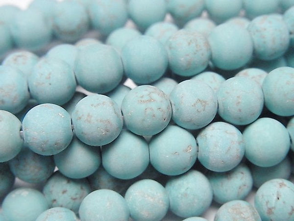 Magnesite Turquoise, Round Gemstone Beads