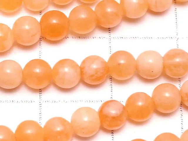 Orange Jade Round 4mm 1strand beads (aprx.15inch/37cm)