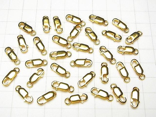 925純銀龍蝦扣（帶開口圈）8mm、10mm、12mm、14mm 18KGP 1個
