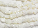 Mother of Pearl MOP White Nugget 1strand beads (aprx.15inch/36cm)