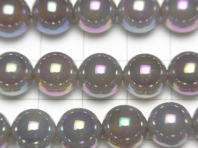 [Video] 1strand $8.79! Flash, gray Onyx Round 10mm 1strand beads (aprx.15inch / 37cm)