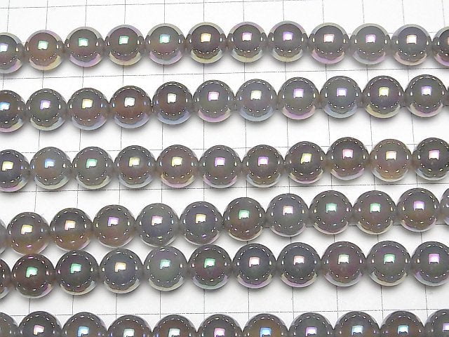 [Video] 1strand $8.79! Flash, gray Onyx Round 10mm 1strand beads (aprx.15inch / 37cm)