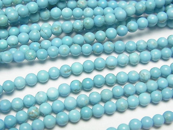 Magnesite Turquoise, Round Gemstone Beads