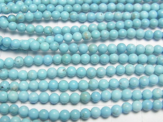 Magnesite Turquoise  Round 3mm 1strand beads (aprx.15inch/37cm)