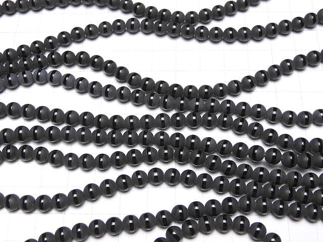 1strand $4.79! Line Carved Frost Onyx Round 6mm 1strand beads (aprx.15inch / 38cm)