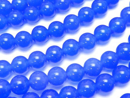 Blue agate AAA Round 6mm 1strand beads (aprx.14inch/35cm)