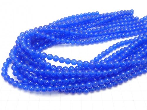 1strand $4.79! Blue Agate AAA Round 6mm 1strand beads (aprx.15inch / 37cm)