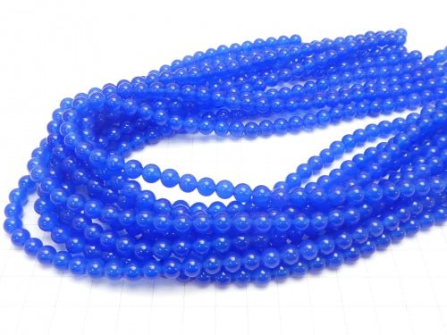 Blue agate AAA Round 6mm 1strand beads (aprx.14inch/35cm)