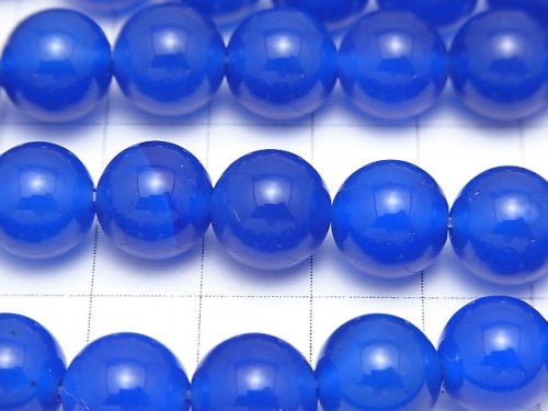 Blue Agate AAA Round 10mm 1strand beads (aprx.14inch/35cm)