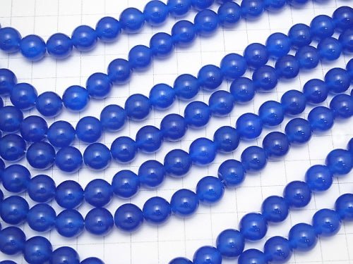 1strand $7.79! Blue Agate AAA Round 10mm 1strand beads (aprx.15inch / 36cm)