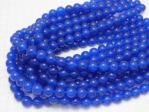 1strand $7.79! Blue Agate AAA Round 10mm 1strand beads (aprx.15inch / 36cm)