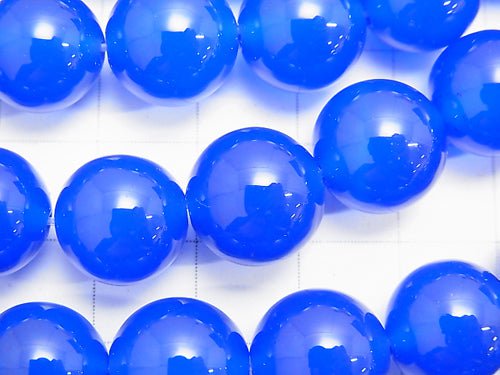 Blue Agate AAA Round 12mm half or 1strand beads (aprx.15inch/36cm)