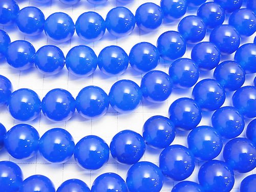 Blue Agate AAA Round 12mm half or 1strand beads (aprx.15inch/36cm)