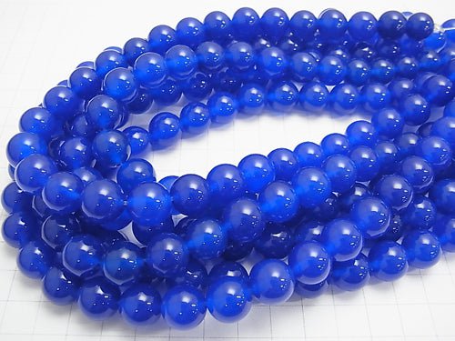 Blue Agate AAA Round 12mm half or 1strand beads (aprx.15inch/36cm)