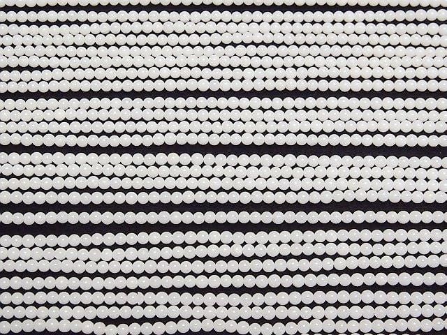 [Video] White Coral Round 2mm 1-strand beads (approx. 15 inches/38 cm)