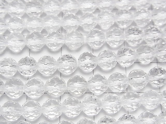 [Video]High Quality! Crystal AAA Triangle Faceted Round 6mm half or 1strand beads (aprx.15inch/38cm)