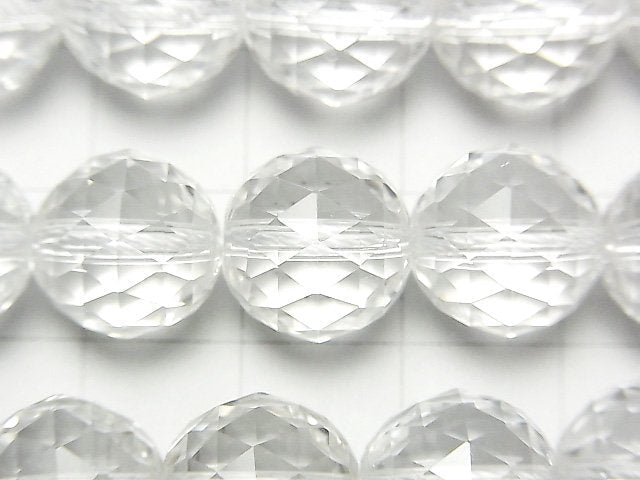 [Video] High Quality! Crystal AAA Triangle Faceted Round 12 mm 1/4 or 1strand beads (aprx.15 inch / 36 cm)