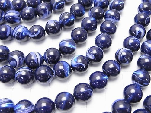 1strand $9.79! Mother of Pearl MOP Blue Round 10mm 1strand beads (aprx.15inch / 38cm)