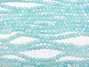 [Video]Mother of Pearl MOP Light Blue Round 4mm 1strand beads (aprx.15inch/38cm)