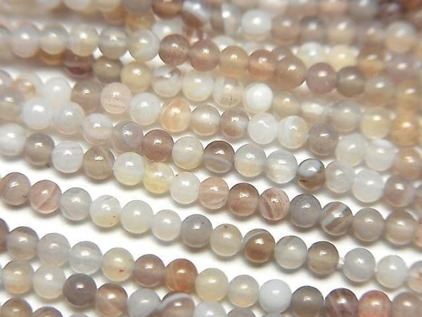 [Video] Botswana Agate Round 2mm 1strand beads (approx. 15 inches/37 cm)