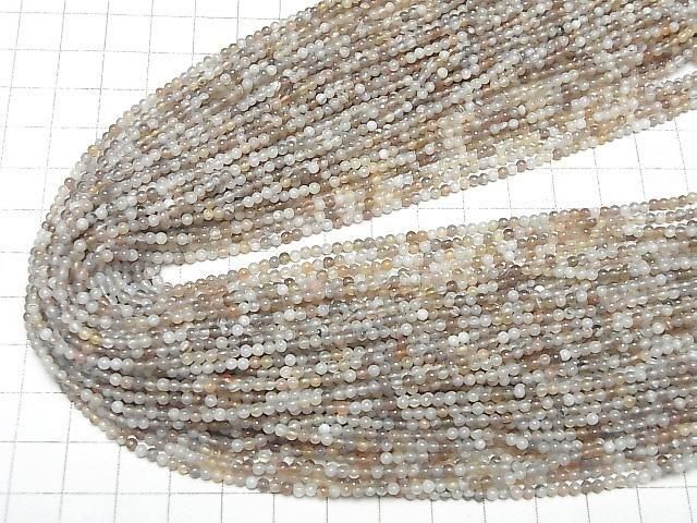 [Video] Botswana Agate Round 2mm 1strand beads (approx. 15 inches/37 cm)