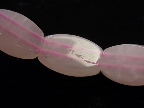 1strand $15.99! Rose Quartz AA ++ 2 holes Faceted Rectangle 22 x 14 x 8 mm 1 strand (Bracelet)