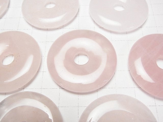 [Video]Rose Quartz AA++ Coin (Donut)40x40mm 1pc