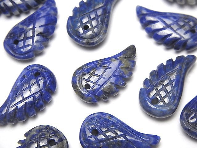 Angel Wing, Lapis lazuli Gemstone Beads