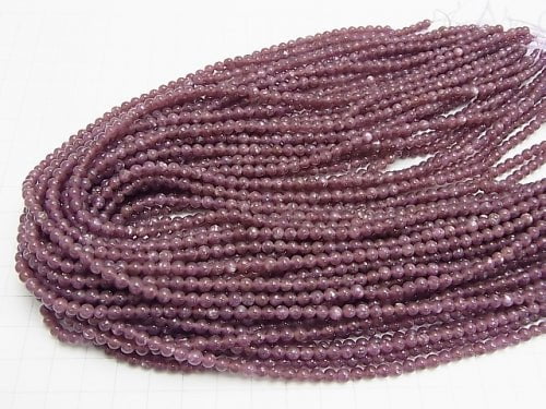 [Video]Lepidolite AAA Round 4mm 1strand beads (aprx.15inch/38cm)