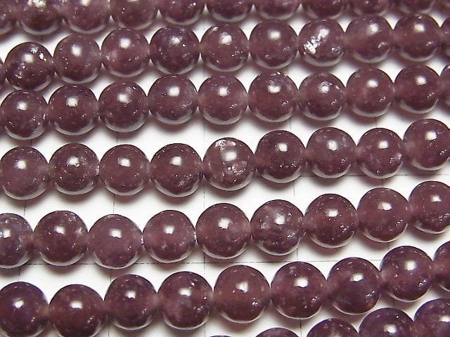 [Video] Lepidolite AAA Round 6mm 1strand beads (aprx.15inch/38cm)