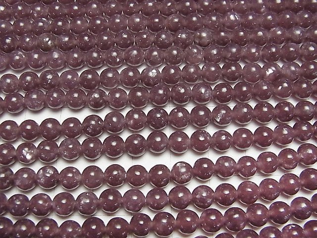 [Video] Lepidolite AAA Round 6mm 1strand beads (aprx.15inch/38cm)