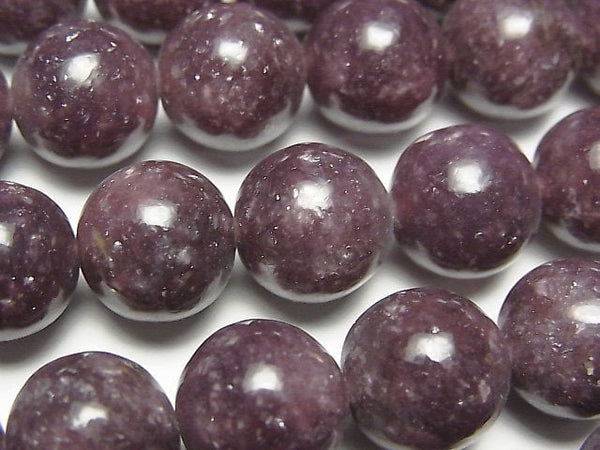 Lepidolite, Round Gemstone Beads