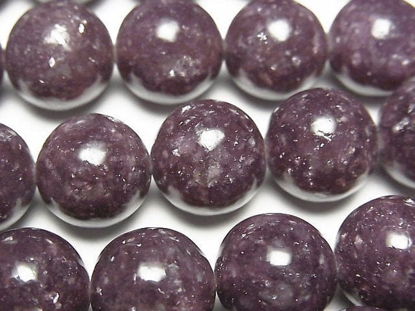 Lepidolite, Round Gemstone Beads