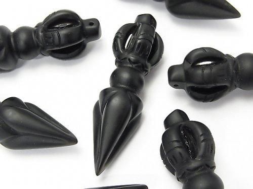 [Video] Frost Black Obsidian AAA Purpa 49x14x14mm 1pc