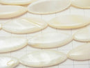 White Shell Marquise 29x10x4mm 1strand beads (aprx.14inch/34cm)
