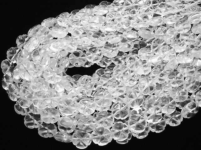 Crystal AAA Clover 14 x 14 x 5 mm half or 1 strand beads (aprx.15 inch / 38 cm)