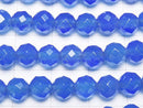 1strand $6.79! Blue Agate AAA 64 Faceted Round 6 mm 1strand beads (aprx.15 inch / 37 cm)