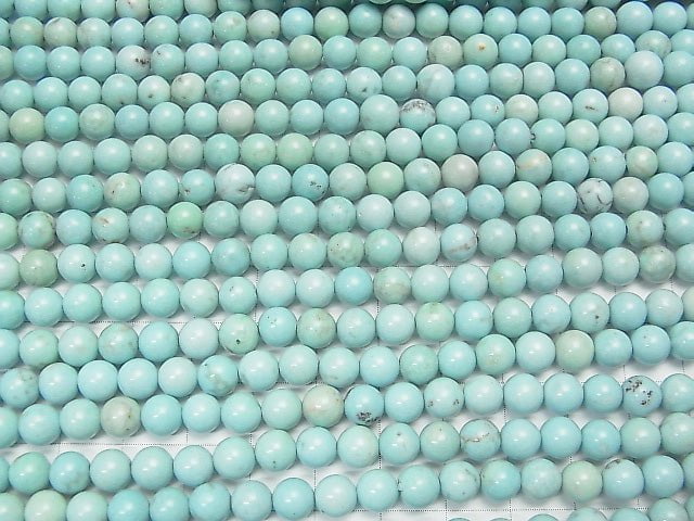 [Video] 1strand $3.79! Magnesite Turquoise Light Blue Color Round 6mm 1strand beads (aprx.15inch / 38cm)