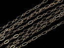 14KGF Figaro (long and short) chain 2.7mm 10cm