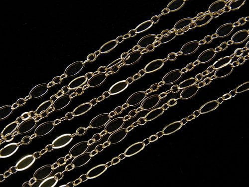 14KGF Figaro (long and short) chain 2.7mm 10cm