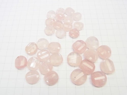 [Video] Rose Quartz AAA- Twist xMultiple Facets Faceted Coin  [14mm][16mm][18mm] 5pcs $7.79