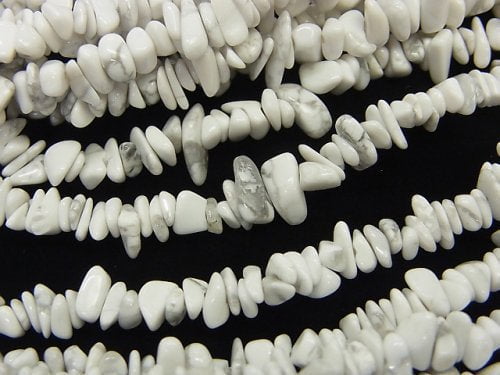 Howlite Magnesite  Chips (Small Nugget ) 1strand beads (aprx.31inch/78cm)