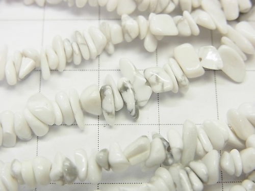 Howlite Magnesite  Chips (Small Nugget ) 1strand beads (aprx.31inch/78cm)