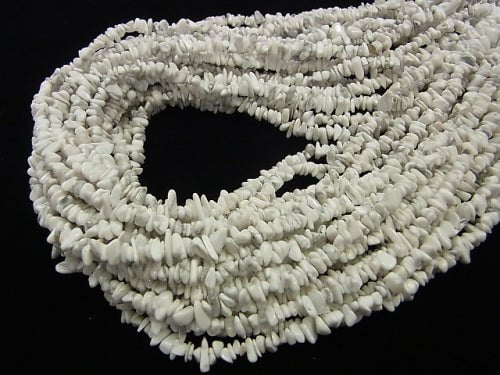 Howlite Magnesite  Chips (Small Nugget ) 1strand beads (aprx.31inch/78cm)