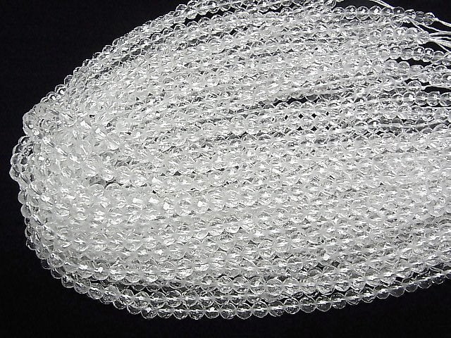 [Video] Crystal AAA Twist 72Faceted Round 6mm 1/4 or 1strand beads (aprx.15inch/37cm)