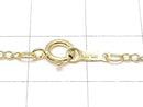 14KGF Flat Curb Chain 1.5mm [40cm][45cm] Necklace 1pc