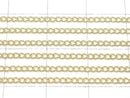14KGF Flat Curb Chain 1.5mm [40cm][45cm] Necklace 1pc