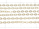 14KGF Flat Cable Chain 1.3mm [40cm][45cm] Necklace 1pc